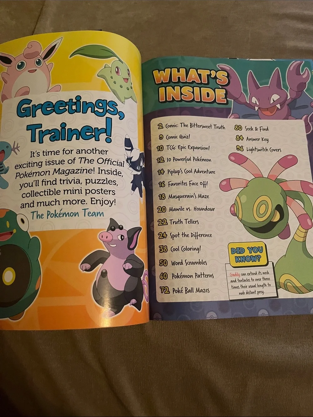 Pokemon Colorful Cover Magazine - Yellow, Pink, Blue
